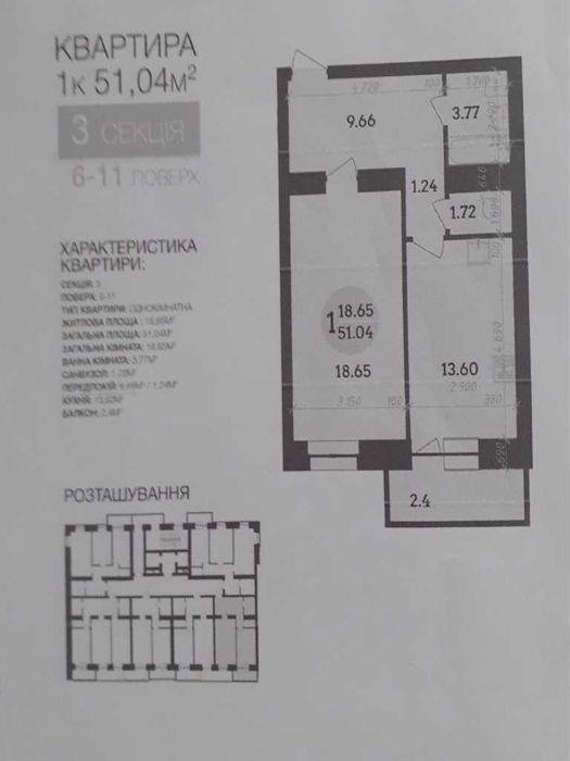 код 9318 Новий будинок, 1 кімнатна,  Династія