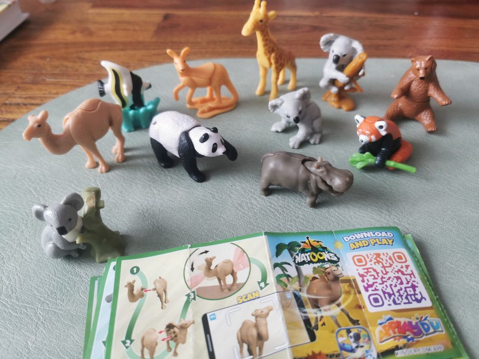 Figurki zwierzatka Kinder niespodzianka