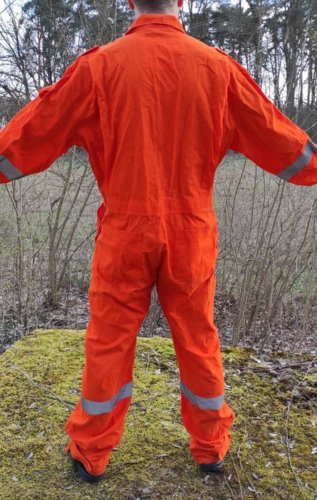 Kombinezon workman pomarańczowy odblaski XXXL bawełna