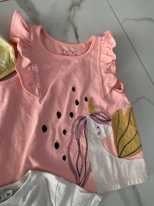 Zestaw 3 bluzek t-shirt 92 Lindex Next Lager157