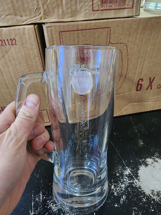 Canecas Super Bock 50cl – Novas Caixa Com 6 Unidades