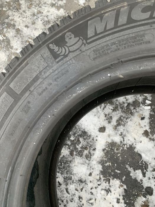 Шини 215/65 R16C Michelin пара зима  2021 рік 7,8 мм