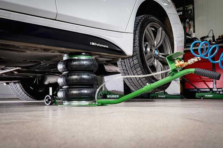 Пневмодомкрат 3,5 т пневматичний підкатний Wuber для сто