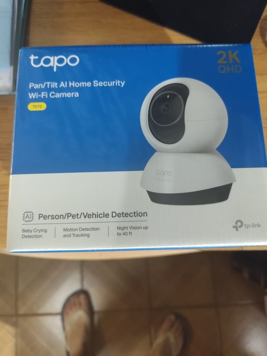 Câmara de segurança nova selada