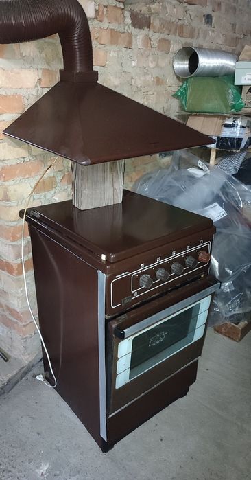 Плита газова Polmetal (50/50см) та витяжка Ciarko (60/50мм.)