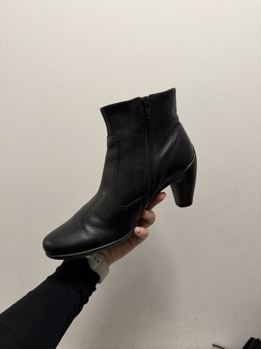 skorzane zimowe ocieplane botki Ecco 40 rozmiar