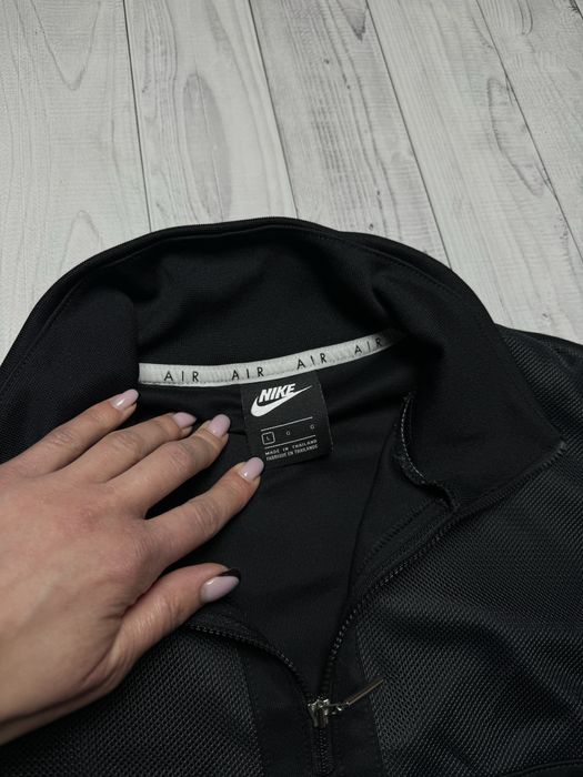 Чорний Світшот Nike Air зіп кофта на блискавці толстовка