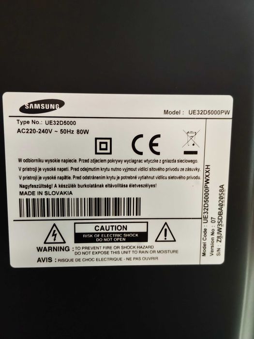 tv samsung 32' ue32d5000