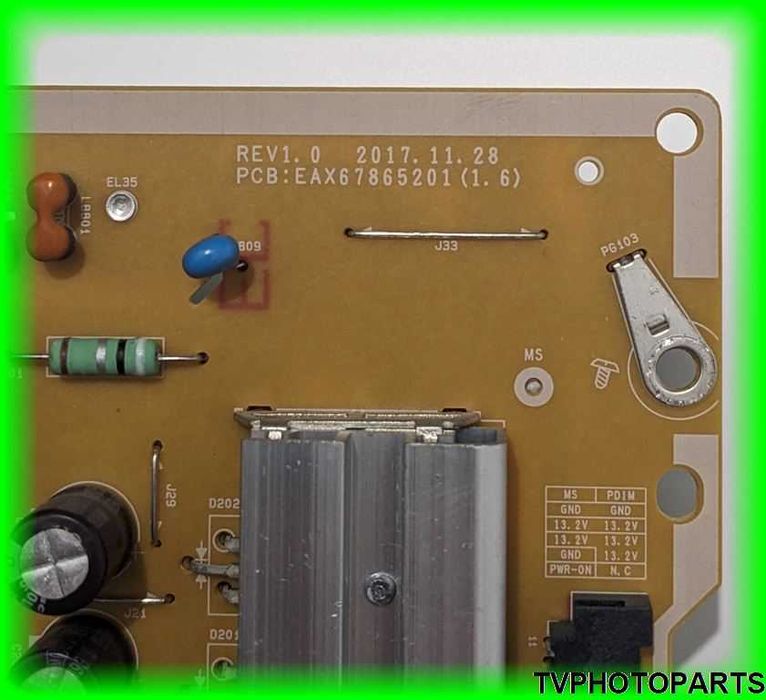 плата блок живлення EAX67865201 (1.6) LGP55TJ-18U1 для LG 55UM7100PLB