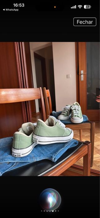 Tenis All-Star verdes Oliva como novos