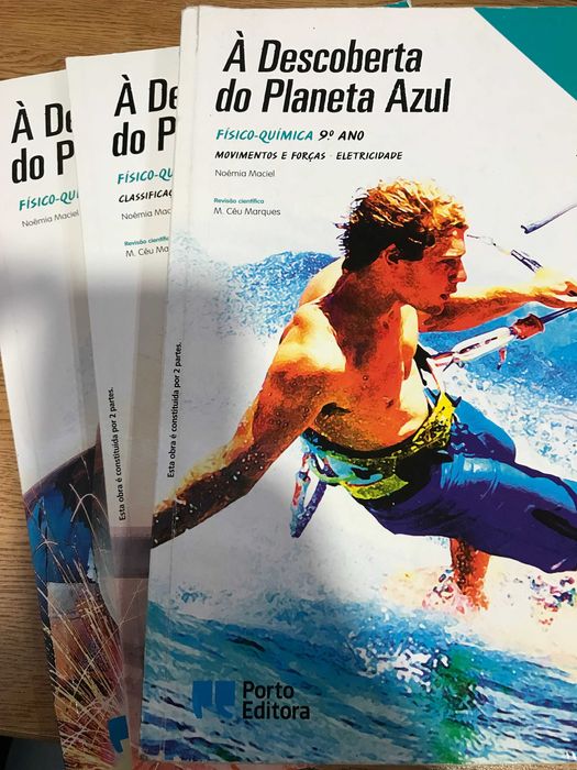 Livros / Manuais Físico-Química 9ºANO "À Descoberta do Planeta Azul"
