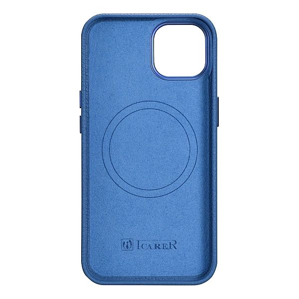 iCarer Litchi Premium Leather Case skórzane etui iPhone 14 magnetyczne