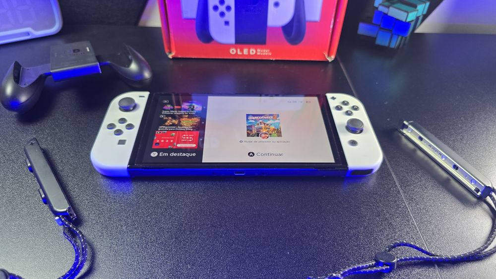 Nintendo Switch OLED como nova!