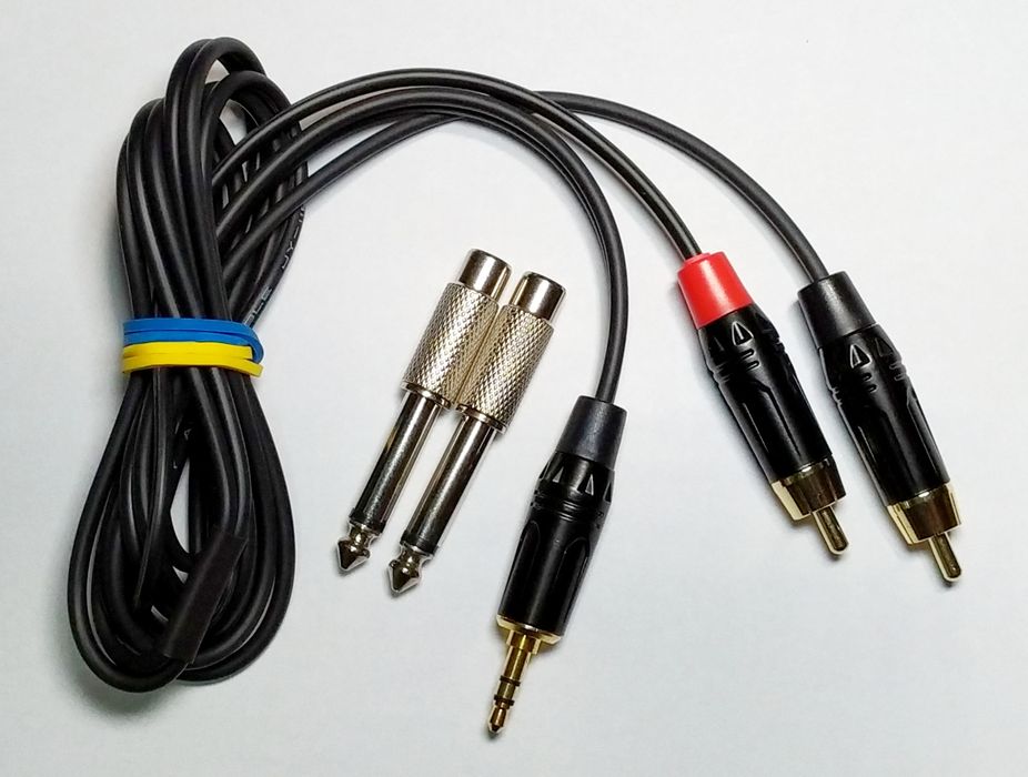 Кабель з атенюатором -20дб для рекордерів Zoom H1, Tascam  та інших