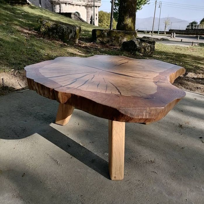 Mesa de centro carvalho natural