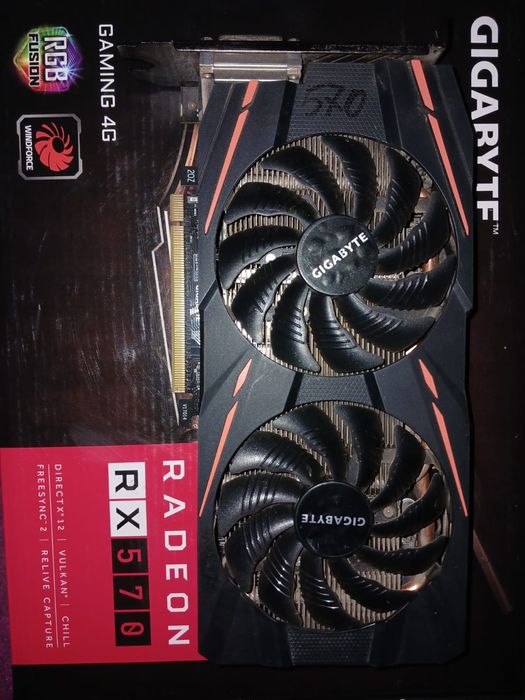 Продам відеокарту gigabyte radeon rx570