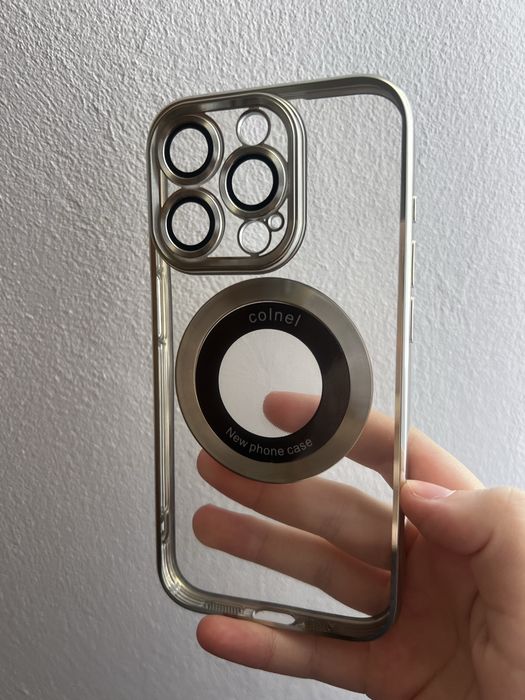 Чохол MagSafe на iPhone 14 / 15 / Pro / Max з захистом камери