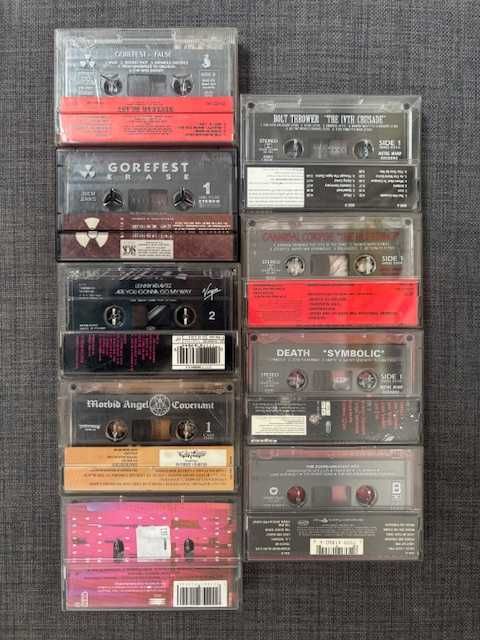 9 oryginalnych kaset magnetofonowych / kompaktowych