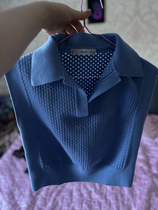 Стильний взязаний жіночий топ