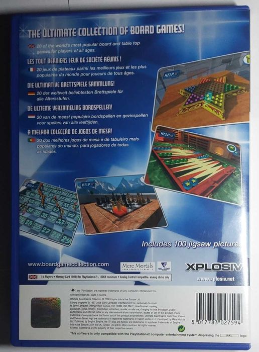 Playstation 2  " Jogo Ultimate Board Game" Collection - 20 Jogos