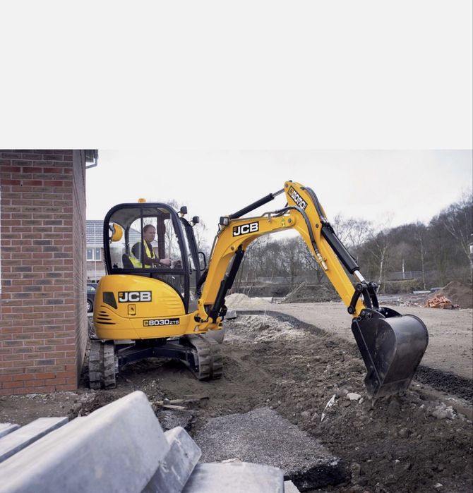 Послуги оренди мініекскаватора jcb8030