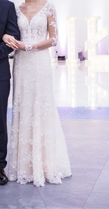 Suknia ślubna rybka koronkowa Agnes