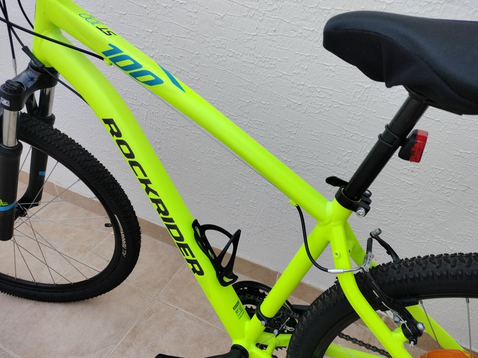 Bicicleta ROCKRIDER BTT ST 100 cor Amarela