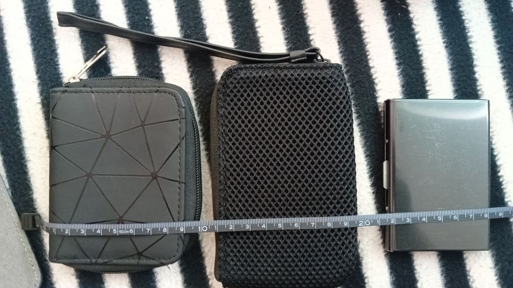 Black Wallet with Coin and Card Holder