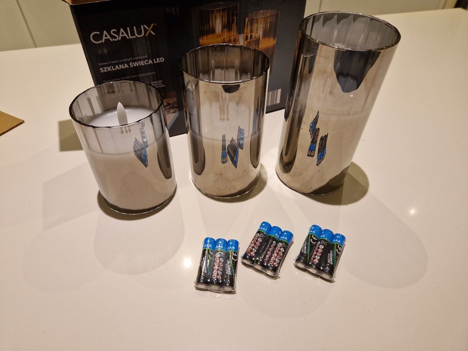 Casalux zestaw 3 świec LED