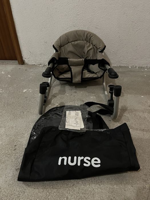 Cadeira refeição bebé com saco viagem nova