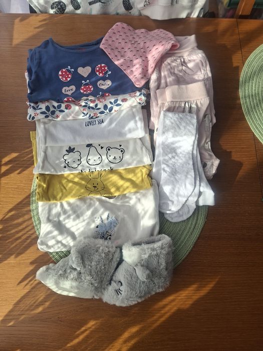 Zestaw ubranek r.74 dla dziewczynki