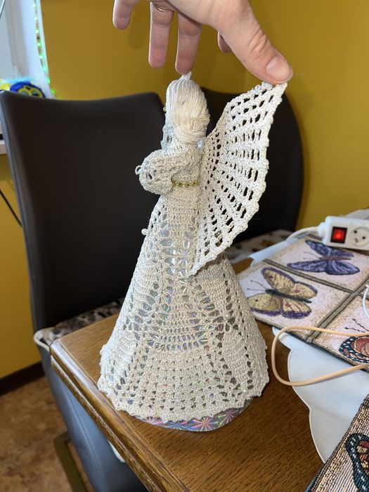Anioł aniołek hand made robiony na szdełku