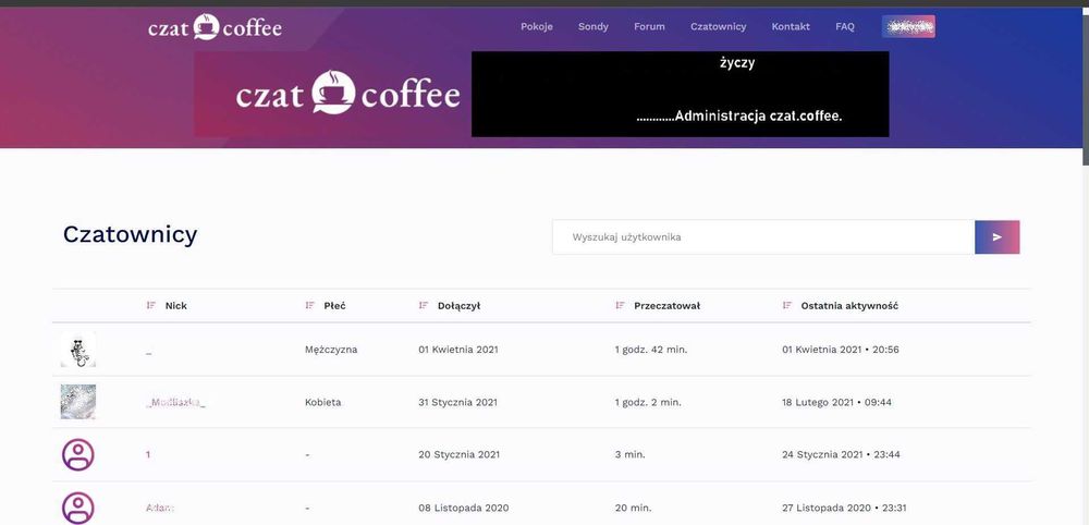 www czat.coffee portal spolecznosciowy czat kamerki rozmowy chat forum