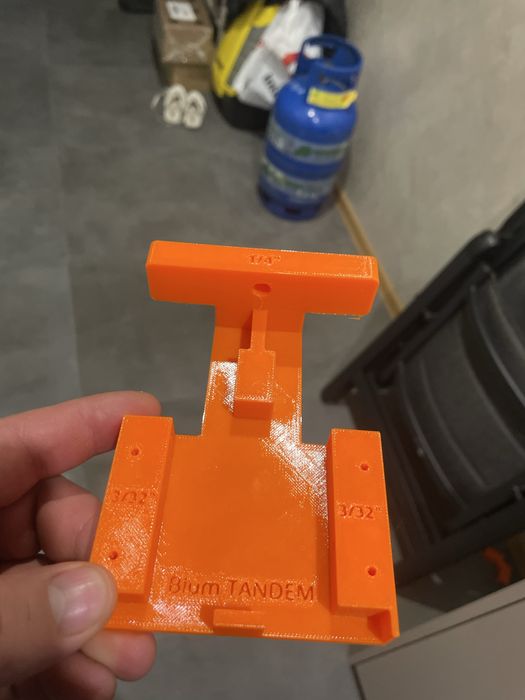 Szablon wiertarski na wzoór BLUM do Tandem/Movento