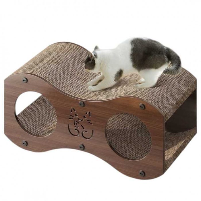 DOMEK DLA KOTA 2w1- budka, legowisko, drapak, 47 x 22 x 23cm KOT24