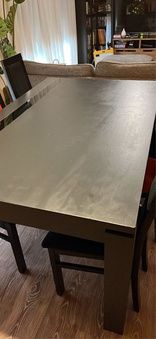 Mesa jantar extensivel 1,70/200x1,00m