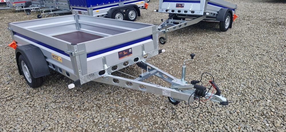 Przyczepa WIOLA Krakus Komfort 242x132x38 cm. lekka kat.B HAMULEC