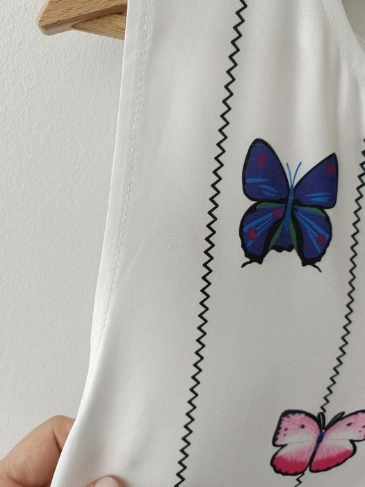 Sukienka biała letnia na lato maxi długa boho chic  44 46