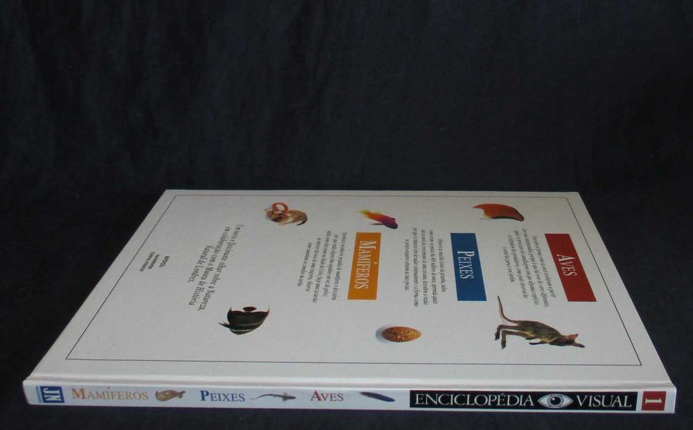 Livro Aves Peixes Mamíferos Enciclopédia Visual