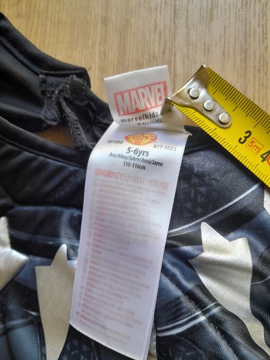 Czarna Pantera Marvel strój przebranie kostium 110-116 cm