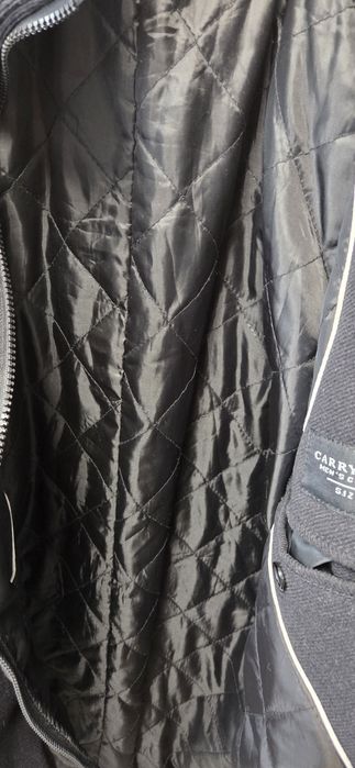 Carry czarny płaszcz męski XL