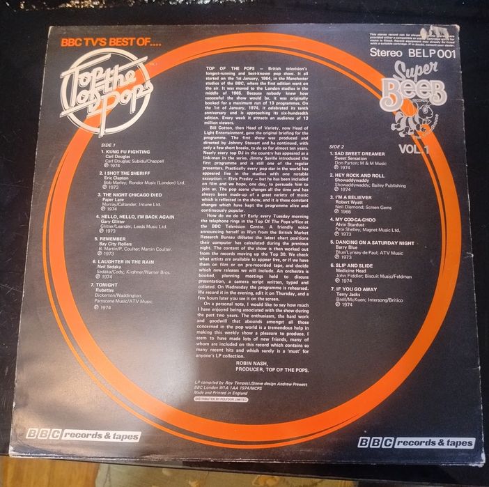 Top of the Pops vinyl