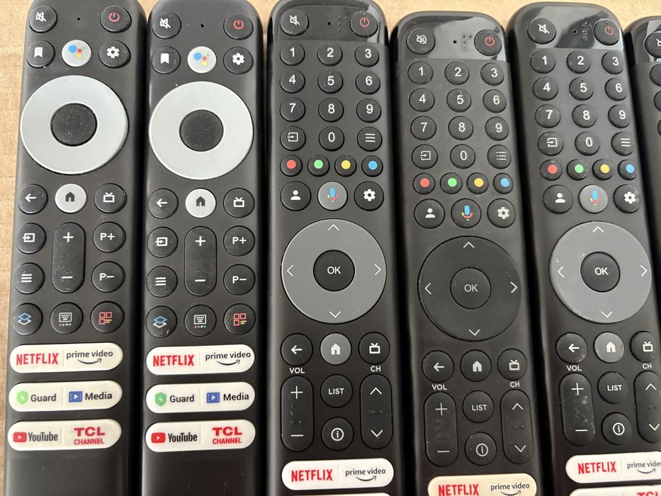 Piloty TCL smart android tv