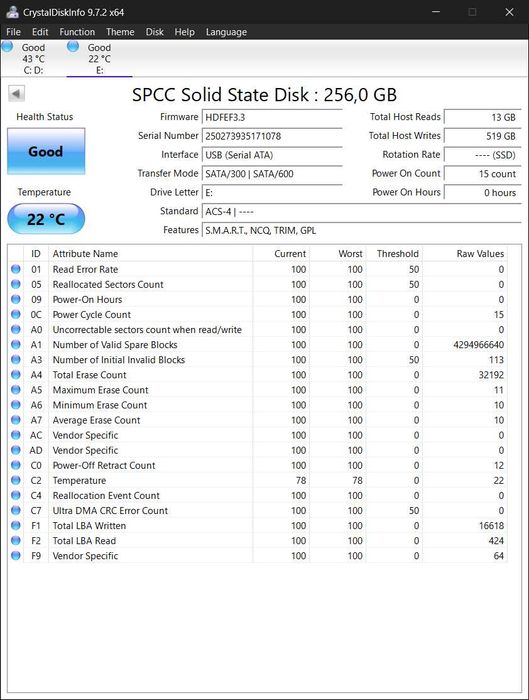 SSD 256Gb SATA 2.5 Silicon Power Ace A55 SP256GBSS3A55S25