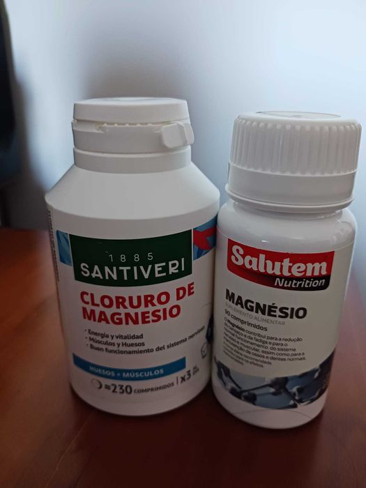 Magnésio suplemento alimentar 2 frascos selados para 3/4 meses