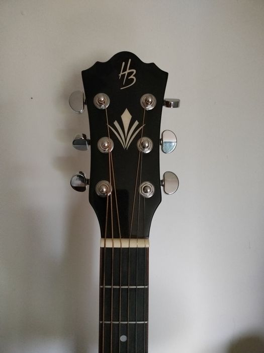 Gitara akustyczna Harley Benton CLC-650SM-CE BK solid wood