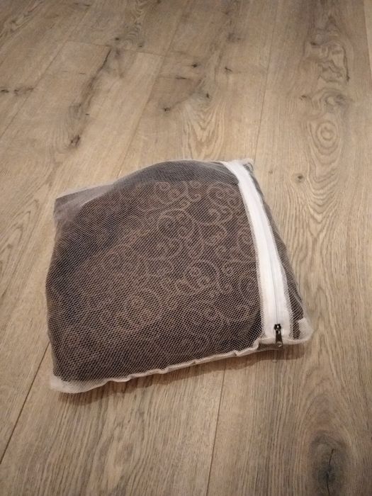 Firanki makarony arabeska brąz