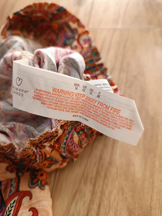 Czerwone wiskozowe spodnie materiałowe z prostymi nogawkami boho XL 42