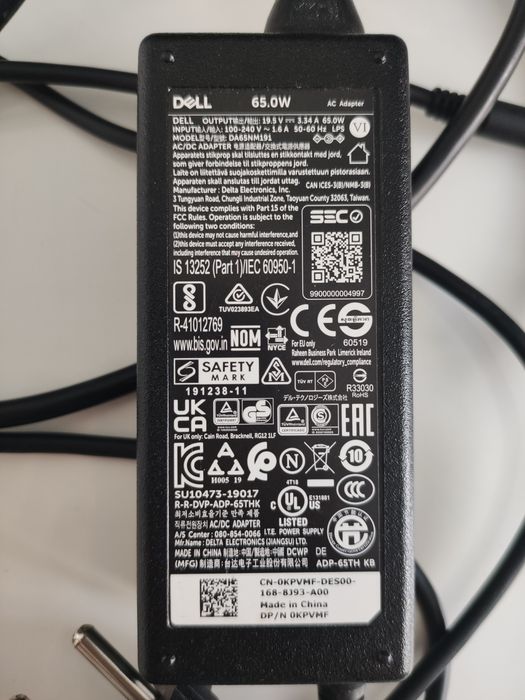 Zasilacz Dell oryginalny DA65NM191 65W 19.5V 3.34A
