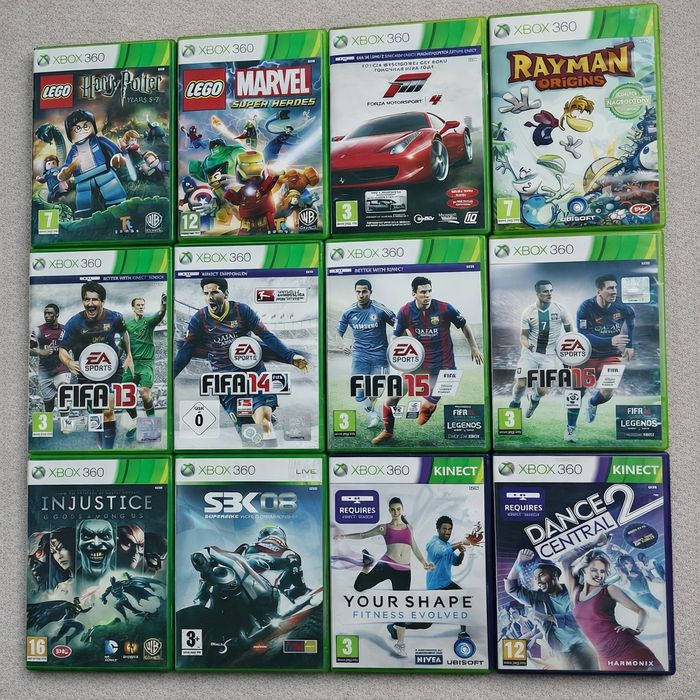 12  gier Xbox 360 - wszystkie działają